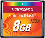 Фото Transcend CompactFlash 133x 8Gb (TS8GCF133)