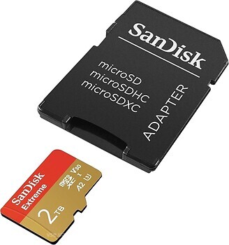 Фото SanDisk Extreme Pro microSDXC Class 10 UHS-I U3 V30 A2 2Tb (SDSQXAV-2T00-GN6MA)