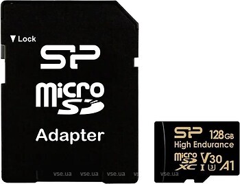 Фото Silicon Power High Endurance microSDXC Class 10 UHS-I U3 V30 128Gb (SP128GBSTXDV3V1HSP)