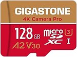 Фото Gigastone Professional microSDXC Class 10 UHS-I U3 A2 V30 128Gb (GS-2IN1666XU3V30A1-128GB-R)