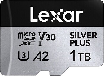 Фото Lexar Silver Plus microSDXC UHS-I V30 A2 U3 1Tb (LMSSIPL001T-BNANG)