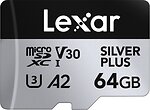Фото Lexar Silver Plus microSDXC UHS-I V30 A2 U3 64Gb (LMSSIPL064G-BNANG)