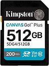 Фото Kingston Canvas Go! Plus SDXC Class 10 UHS-I U3 V30 512Gb (SDG4/512GB)