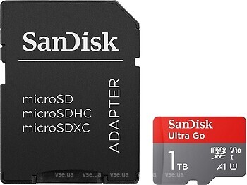 Фото SanDisk Ultra Go microSDXC Class 10 UHS-I A1 1Tb (SDSQUVC-1T00-GZ6MA)