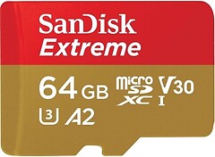 Фото SanDisk Extreme Pro microSDXC Class 10 UHS-I U3 A2 64Gb (SDSQXCU-064G-GN6MN)