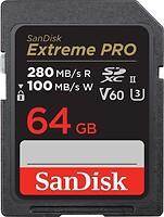 Фото SanDisk Extreme Pro SDXC Class 10 UHS-II U3 V60 64Gb (SDSDXEP-064G-GN4IN)