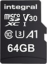 Фото Integral Ultima Pro microSDXC 64Gb Class 10 UHS-I U3 A1 V30 (INMSDX64G-100/70V30)