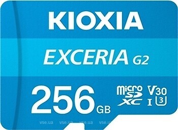 Фото Kioxia Exceria G2 microSDXC Class 10 UHS-I U3 V30 256Gb (LMEX2L256GG2)