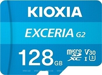 Фото Kioxia Exceria G2 microSDXC Class 10 UHS-I U3 V30 128Gb (LMEX2L128GG2)