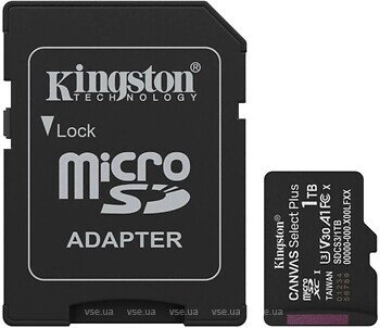 Фото Kingston Canvas Select microSDXC Class 10 UHS-I U3 V30 1Tb (SDCS3/1TB)