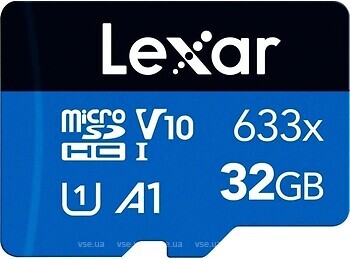 Фото Lexar High-Performance 633x microSDHC UHS-I V30 A1 32Gb (LMS0633032G-BNNNG)