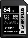 Фото Lexar Professional Silver Plus SDXC UHS-I U3 V30 64Gb (LSDSIPL064G-BNNNG)