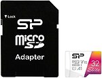 Фото Silicon Power Elite microSDHC UHS-I Class 10 32Gb (SP032GBSTHBV1V20SP)