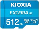 Фото Kioxia Exceria G3 microSDXC Class 10 UHS-I U3 V30 512Gb (LMEX3L512GG2)