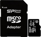 Фото Silicon Power Elite microSDXC UHS-I Class 10 64Gb (SP064GBSTXBU1V10SP)
