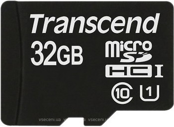 Фото Transcend microSDHC Class 10 UHS-I 600x 32Gb (TS32GUSDHC10U1)