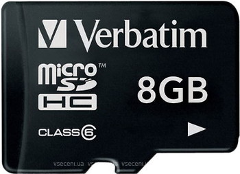 Фото Verbatim microSDHC Class 10 8Gb