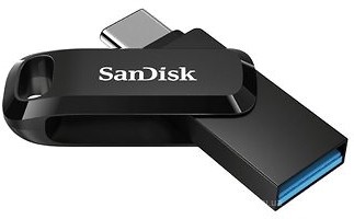 Фото SanDisk Ultra Dual Drive GO USB 3.1/Type-C Black 256GB (SDDDC3-256G-G46)