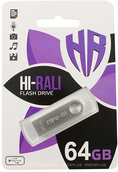 Фото Hi-Rali Shuttle Series Silver 64 GB (HI-64GB3SHSL)