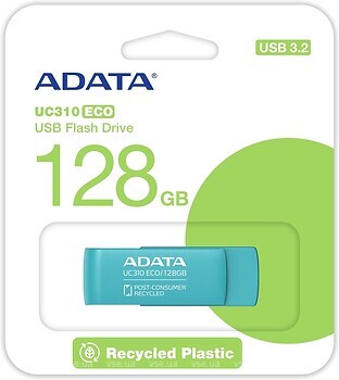 Фото ADATA UC310 Eco 128 GB Green (UC310E-128G-RGN)