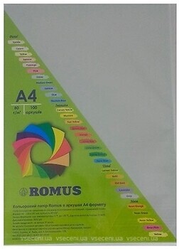 Фото Romus A4 160g/m2 100 sheets Gray (R51123)