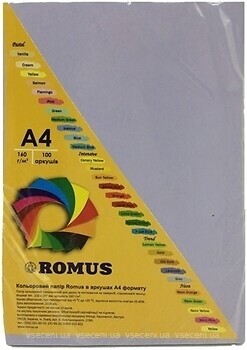 Фото Romus A4 160g/m2 100 sheets Lilac (R51284)