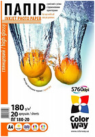 Фото ColorWay High glossy A4 (PG180020A4)