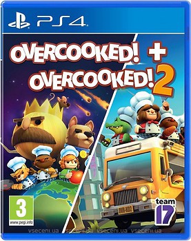 Фото Overcooked! + Overcooked! 2 (PS4), Blu-ray диск