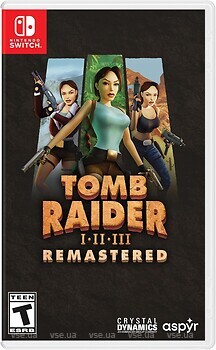 Фото Tomb Raider I-III Remastered (Nintendo Switch), картридж