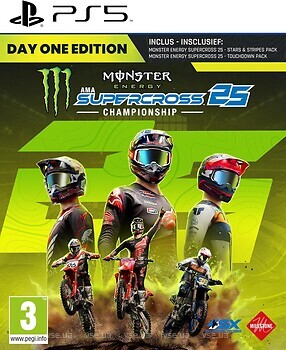 Фото Monster Energy Supercross 25 Championship Day One Edition (PS5), Blu-ray диск