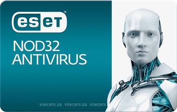 Фото ESET NOD32 Antivirus оновлення 20М для 2 ПК на 1 рік (ENA-K12202)