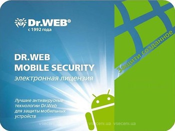 Фото Dr.Web Mobile Security Suite антивірус + ЦУ для 33 пристроїв на 3 роки (LBM-AC-36M-33-A3)