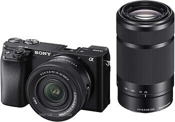 Фото Sony Alpha A6100A Kit E PZ 16-50mm + 55-210mm