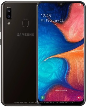 Фото Samsung Galaxy A20 3/32Gb Black (SM-A205FD)