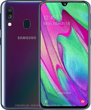 Фото Samsung Galaxy A40 4/64Gb Black (SM-A405FD)