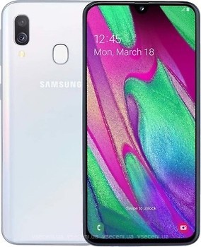 Фото Samsung Galaxy A40 4/64Gb White (SM-A405FD)