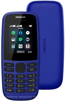 Фото Nokia 105 (2019) Blue Single Sim
