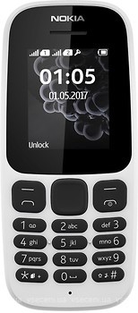 Фото Nokia 105 (2017) New White Single Sim