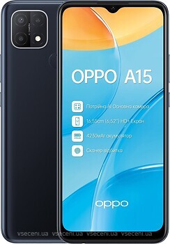 Фото Oppo A15 3/32Gb Dynamic Black