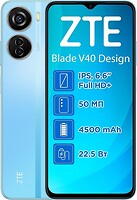 Фото ZTE Blade V40 Design 6/128Gb Sky Blue