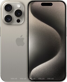 Фото Apple iPhone 15 Pro 128Gb Natural Titanium (MTUX3)