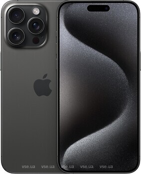 Фото Apple iPhone 15 Pro Max 1Tb Black Titanium (MU7G3)