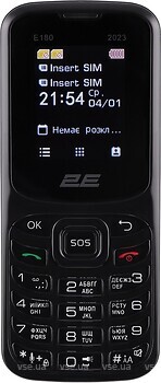 Фото 2E E180 (2023) Black Dual Sim