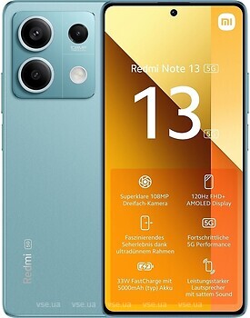 Фото Xiaomi Redmi Note 13 5G 8/256Gb Ocean Teal