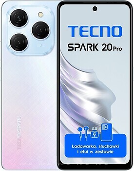 Фото Tecno Spark 20 Pro (KJ6) 8/256Gb Frosty Ivory