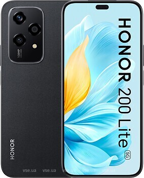 Фото Honor 200 Lite 8/256Gb Midnight Black