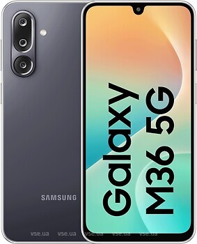 Фото Samsung Galaxy M36 5G 6/128Gb Velvet Black (SM-M366B)
