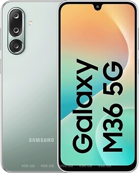 Фото Samsung Galaxy M36 5G 6/128Gb Serene Green (SM-M366B)