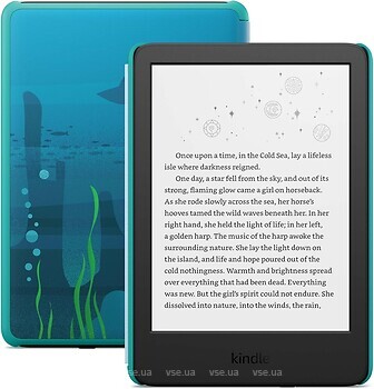 Фото Amazon Kindle All-new 11th Gen (2024) Kids Edition 16Gb Ocean Explorer Black