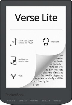 Фото PocketBook 619 Verse Lite 8Gb Midnight Grey